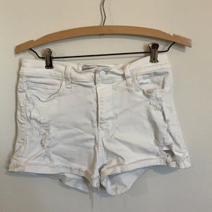 Abercrombie and Fitch Distressed White Short